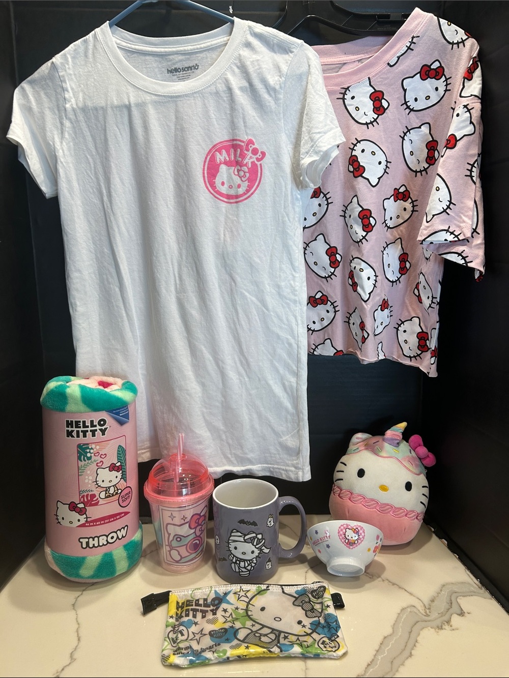 SANRIO Hello Kitty BONANZA BUNDLE of 8 items Including Halloween Mug